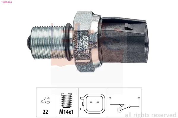 Sensor de marcha atrás 1860265 EPS