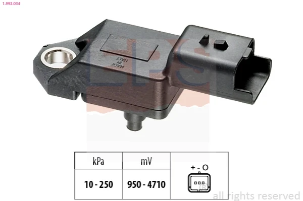 1.993.034 EPS sensor de presion del colector de admision