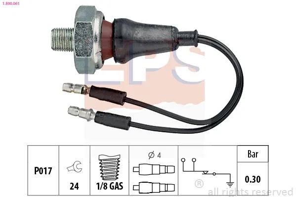 Sensor de presión de aceite 94156643 General Motors