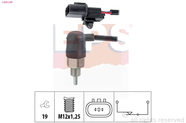 Sensor de marcha atrás 1860240 EPS