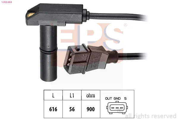 Sensor de cigüeñal 1953054 EPS