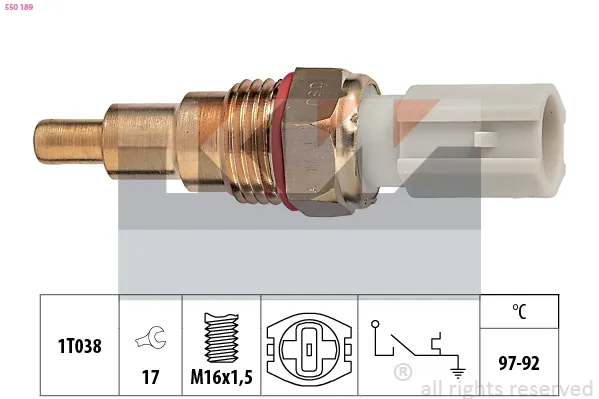 Sensor de temperatura 550189 KW AUTOMOTIVE