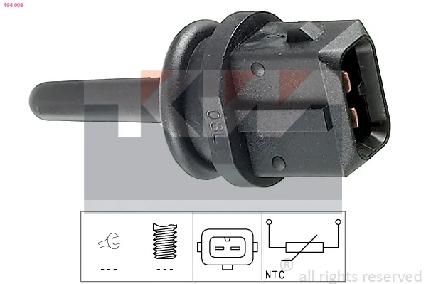 Sensor de temperatura del aire de admisión 494003 KW AUTOMOTIVE