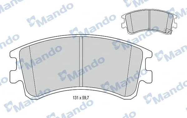 Pastillas de freno MBF015637 Mando