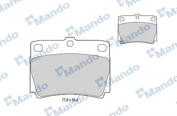 Pastillas de freno traseras MBF015716 Mando