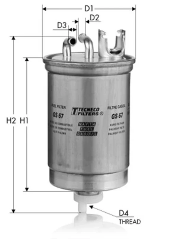 GS67 Tecneco filtro combustible