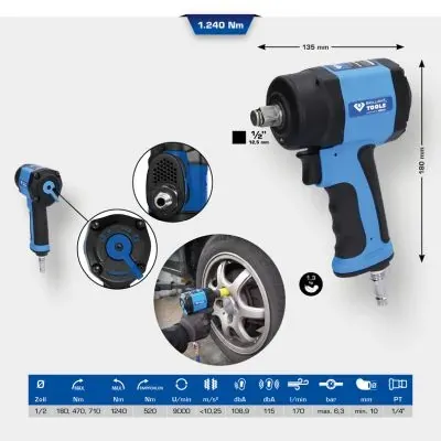 Llave de impacto BT160400 Kolbenschmidt
