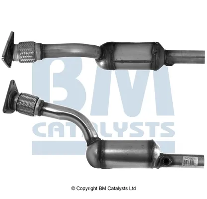 Tubo de admisión del silenciador de escape delantero BM91255H BM Catalysts