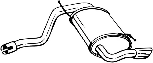 Silenciador trasero 200181 Bosal