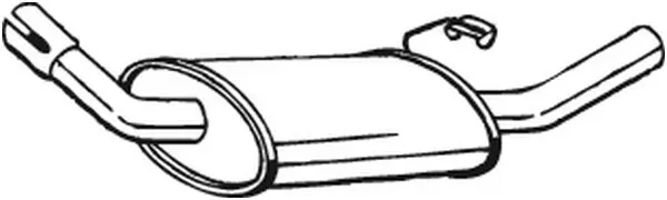 Silenciador trasero 154801 Bosal