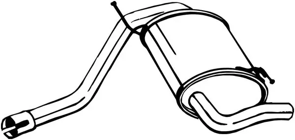 Silenciador trasero 200219 Bosal