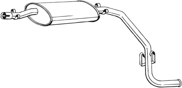 Silenciador trasero 283685 Bosal