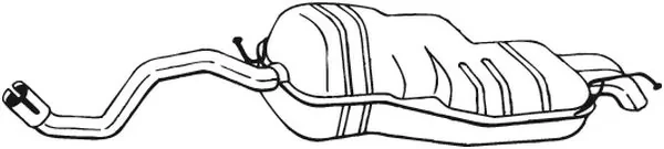 Silenciador posterior Volkswagen Beetle (9C1, 1C1, 9G1)