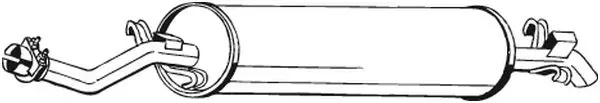 Silenciador trasero 278093 Bosal