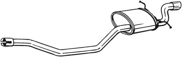 Silenciador trasero 280197 Bosal