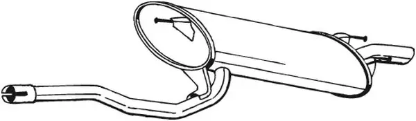 Silenciador trasero 280909 Bosal