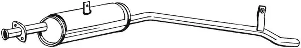 Silenciador trasero 279017 Bosal