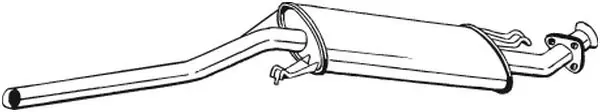 Silenciador central 281101 Bosal