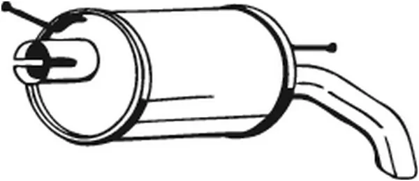 Silenciador posterior Volkswagen Sharan 1 (7M8, 7M9, 7M6)