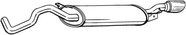 Silenciador trasero Audi TT 8N9