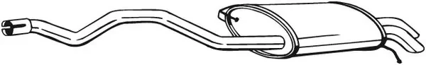 286-485 Bosal silenciador posterior