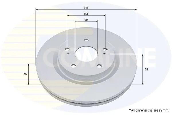 Disco de freno ADC5050V Comline