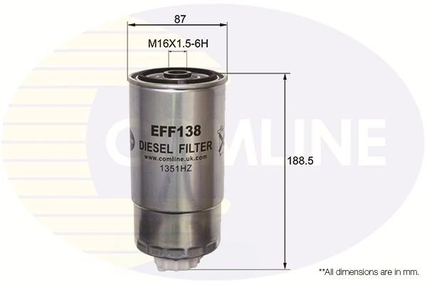 EFF138 Comline filtro combustible