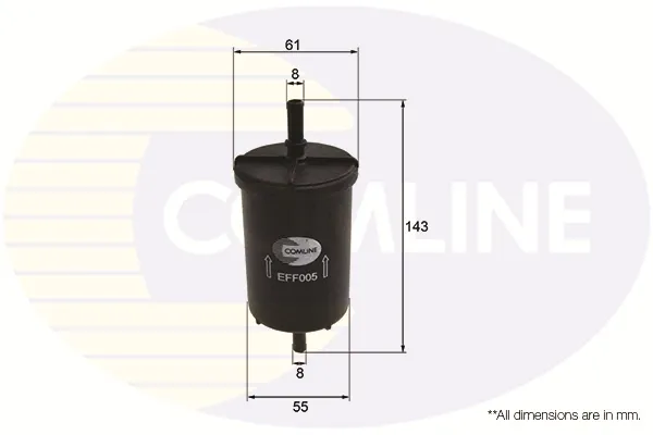 Filtro de combustible EFF005 Comline