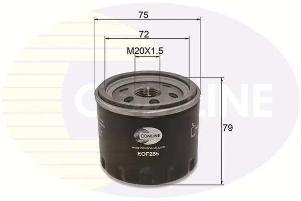 Filtro de aceite EOF285 Comline