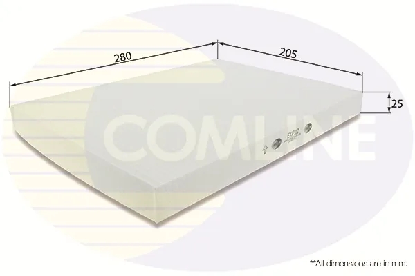 Filtro de habitáculo EKF112 Comline
