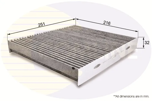 Filtro de habitáculo EKF122A Comline