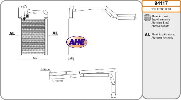 Radiador calefacción Hyundai I20 I