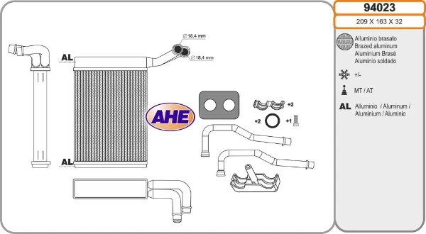 94023 AHE radiador de calefacción