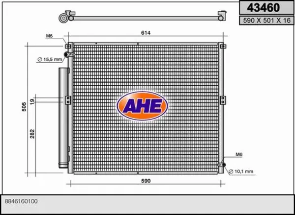 43460 AHE condensador aire acondicionado