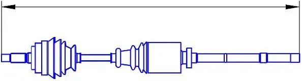 Semieje delantero derecho 22841 Sercore