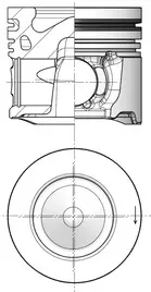 Pistón 41253600 Kolbenschmidt