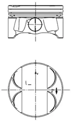 Pistón 40085600 Kolbenschmidt