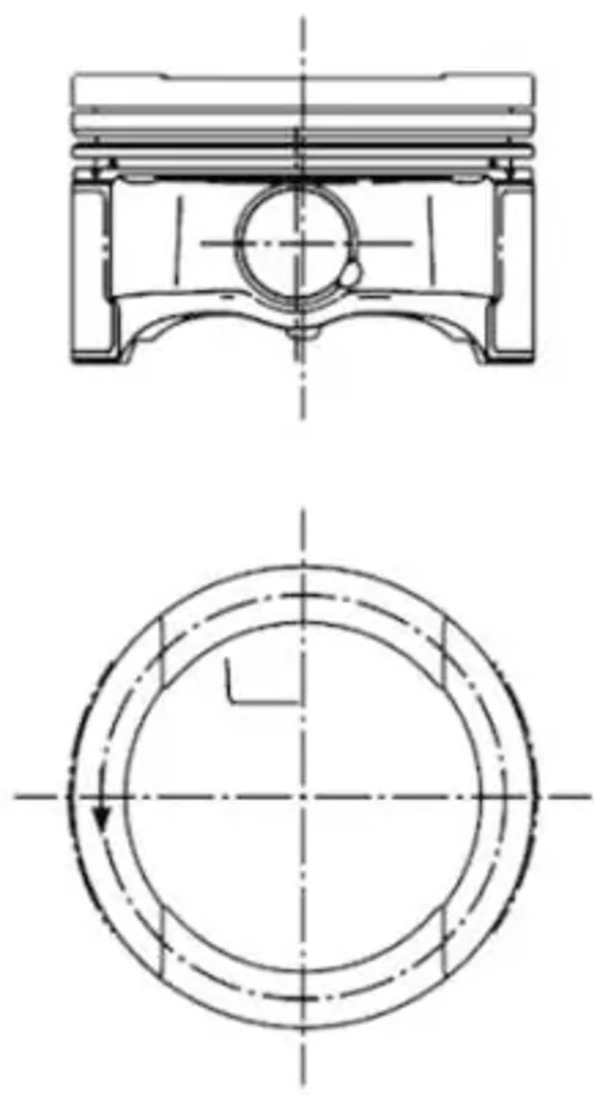 Pistón completo para 1 cilindro, STD Seat Exeo ST (3R5)