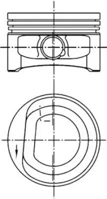 Pistón 99452600 Kolbenschmidt