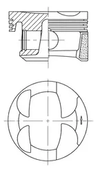 Pistón 41705600 Kolbenschmidt