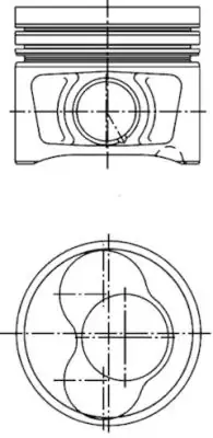 Pistón 40408600 Kolbenschmidt