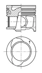 Pistón 41812600 Kolbenschmidt