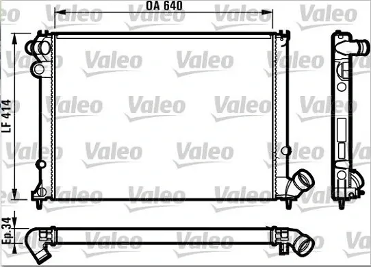 Radiador 731382 VALEO