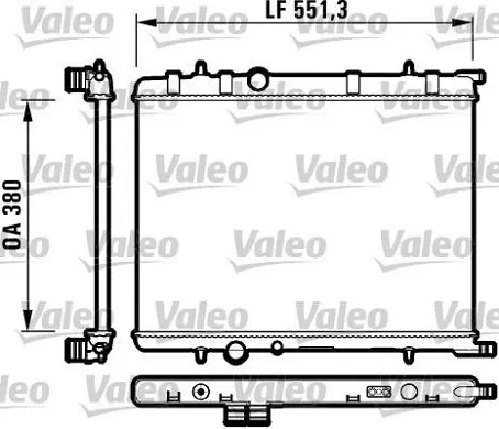 Radiador 732908 VALEO