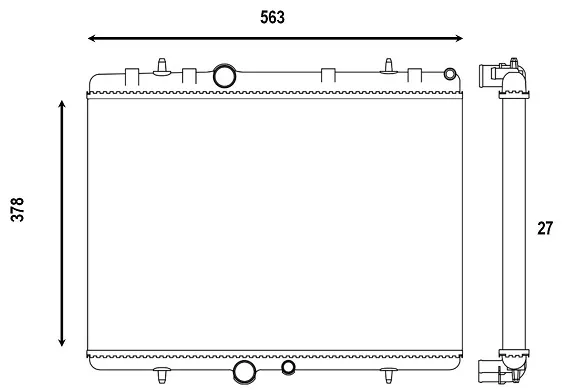 Radiador 732894 VALEO