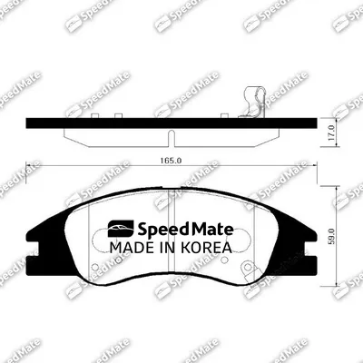 Pastillas de freno SMBPK026 Speedmate