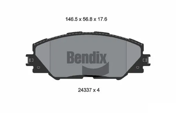 Pastillas de freno BPD1185 Jurid/Bendix