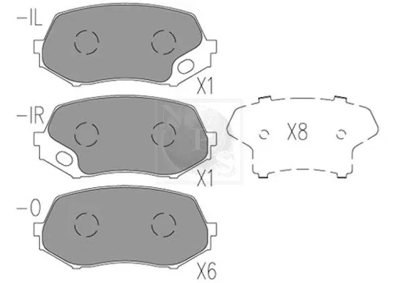 Pastillas de freno QY002019 Mitsubishi