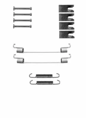 Kit de montaje de zapatas de freno traseras Nissan Note E11