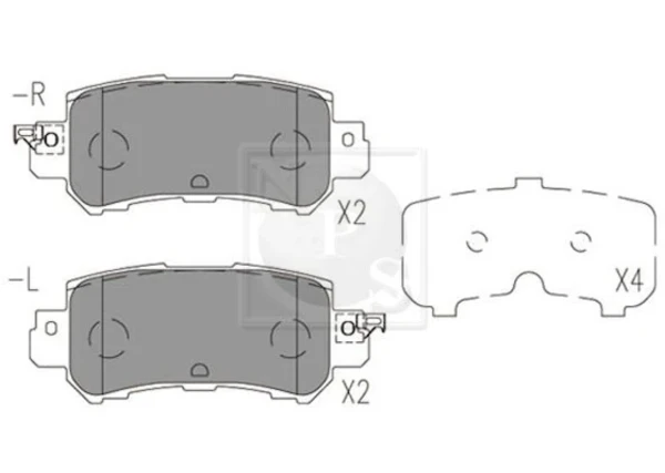 Pastillas de freno traseras Mazda CX-5 (KE)